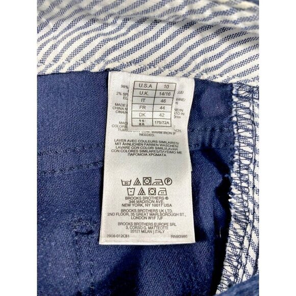 Brooks Brothers Red Fleece Women’s Corduroy Pants, Size 10, Navy Blue - Picture 3 of 12